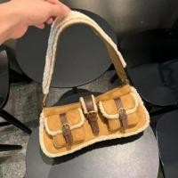 ราคา พร้อมส่ง กระเป๋าสะพายไหล่แฟชั่น แต่งขนเฟอร์ สีตัดกัน สไตล์ยุโรป อเมริกัน เรโทร สําหรับขี่รถจักรยานยนต์ (23160284160)