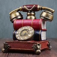 ราคา 1ชิ้นวินเทจเรซิ่นโทรศัพท์รูปขวดเก็บ โบราณออกแบบเหรียญธนาคารในสีดํา บรอนซ์และสีแดงสําหรับบ้านหรือตกแต่งสํานักงาน ตกแต่งบ้านสําเนียง เสน่ห์คลาสสิค เรซิ่น Abs ทนทาน (49650226563)