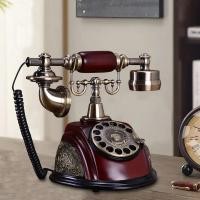 ราคา Rotary Dial Phone Retro Rotary Dial Vintage โทรศัพท์ Victorian Home ของขวัญโต๊ะ (54750196493)
