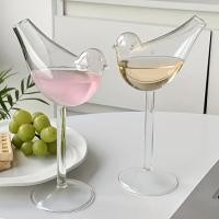 ราคา 1pcs Creative Bird goblet แก้ว Handcrafted Artistic glassware Drinkware Reusable สูง Borosilicate ถ้วยแก้วสําหรับน้ําผลไม้และเครื่องดื่มประกาย เครื่องบาร์แวร์หรูหราสําหรับงานแต่งงาน (44274314258)