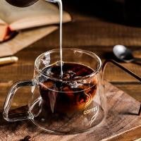 ราคา แก้วกาแฟแก้วทนความร้อนติดผนังสองชั้น 1 ชิ้นพร้อมที่จับคาปูชิโน่ การออกแบบโปร่งใสเหมาะสําหรับใช้ในบ้านซักมือเท่านั้นวัสดุ มาเร็ว (43966503210)
