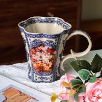 ราคา 1ชิ้นแก้วดอกไม้สีฟ้าและสีขาวหรูหรา ถ้วยกาแฟความจุขนาดใหญ่พร้อมที่จับโค้งไมโครเวฟปลอดภัยถ้วยชาเซรามิกสําหรับบ้านสํานักงานงานปาร์ตี้ วันเกิดในอุดมคติคริสต์ม (43264907385)