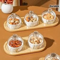 ราคา ลายหินอ่อน จานคุกกี้เซรามิกพร้อมฝาแก้ว 1ชิ้น เซรามิค สามส่วน ทนทาน ที่จัดระเบียบขนมใช้ในบ้านหรือสํานักงาน สไตล์หินอ่อน (41573947338)