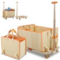 ราคา รถเข็น Wagon สําหรับงานหนัก รถเข็น Wagon แบบพับได้แบบพกพา Navatiee Heavy Duty มีล้อ ความจุ 330 ปอนด์ รถเข็นอเนกประสงค์ขนาดกะทัดรัดน้ําหนักเบาสําหรับช้อปปิ้งของชํา กลางแจ้ง (40564522276)