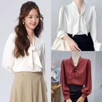 ราคา เสื้อทำงานแขนยาว ดอกไม้ถอดได้ (26188935177)