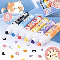 ราคา Body Seal Painting Children สามารถใช้ Safe Skin Friendly Formula Washable Handbook DIY Pattern Skin Paint Pen Set (41518094168)