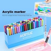 ราคา 36 100สี กวงนา ปากกามาร์กเกอร์อะคริลิกเหลวตรงเด็กนักเรียนภาพวาดระบายสีปากกาศิลปะปากกาสีน้ําล้างทําความสะอาดได้ (44417502289)