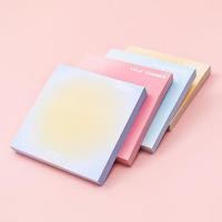 ราคา Simple สีสันไล่โทนสี Sticky Notes นักเรียนน่ารัก Influencer ข้อความหมายเหตุ Pad Girl Heart Notes Sticky Notes (43119506281)
