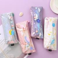 ราคา Creative Planet ซองใส่ดินสอดูดทราย INS กระเป๋าใส่เครื่องเขียนส่วนบุคคลสำหรับนักเรียนกล่องใส่เครื่องเขียนกันน้ำและสวยงามกระเป๋าใส่ดินสอเลเซอร์ (29917493769)