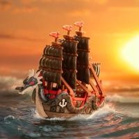 ราคา คลังสินค้าพร้อม ONE PIECE THE GRANDLINE SERIES VEHICLES Model Carrying Tool Mystery Box One Piece Figure Gift (44264387530)