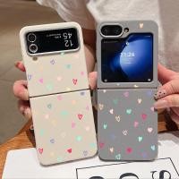 ราคา SAMSUNG สําหรับSamsung Galaxy Z Flip7 Flip6 Flip5 Flip4 Flip3 5G Insขนาดเล็กLove Heartรูปแบบพับเคสโทรศัพท์หนังเนื้อTPUนุ่มสําหรับSamsung Galaxy Z Flip 7 6 5 4 3 (43657412278)