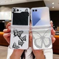 ราคา Line ผีเสื้อเคสโทรศัพท์ใสสําหรับ Samsung Galaxy Z Flip 7 Flip 6 Flip 5 Flip 4 5G บานพับเต็มพับฝาครอบ PC สําหรับ Samsung Z Flip7 Flip6 Flip5 Flip4 Flip3 (43624547772)