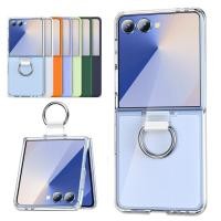 ราคา Ultra Thin แหวนสําหรับ Samsung Galaxy Z Flip 7 Z Flip 7FE Z Flip 6 Z Flip 5 Z Flip 4 Z Flip 3 สูงใส Matte Hard PC ฝาหลัง Flip7 Flip6 (40274938754)
