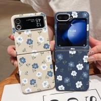 ราคา สําหรับ Samsung Galaxy Z Flip7 Flip6 Flip5 Flip4 Flip3 5G ดอกไม้พับโทรศัพท์กรณีหนัง TPU นุ่มสําหรับ Samsung Galaxy Z Flip 7 6 5 4 3 (42857565861)