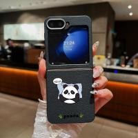 ราคา สําหรับ Samsung Galaxy Z Flip7 Flip6 Flip5 Flip4 Flip3 5G การ์ตูน Panda รูปแบบพับโทรศัพท์กรณีหนัง TPU นุ่มสําหรับ Samsung Galaxy Z Flip 7 6 5 4 3 (41557524185)