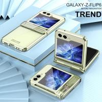ราคา SAMSUNG สําหรับsamsung Galaxy Z Flip 6 Flip 5 Flip 4 Flip 3 5Gปลอกโปร่งใสElectroplating Phantomบานพับป้องกันกล้องสําหรับSamsung Z Flip3 Flip4 Flip5 Flip6 กรณี (29550867315)