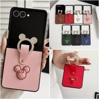 ราคา น่ารัก Mickey แหวน PU หนังสําหรับ Samsung Galaxy Z Flip 7 Z Flip 7FE Z Flip 6 Z Flip 5 Z Flip 4 Z Flip 3 Hard กันกระแทกปกหลัง (50651333732)