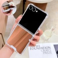 ราคา แฟชั่นกระจกป้องกันเคสโทรศัพท์ Samsung Gallxy Z Flip 7 Z Flip 6 Z Flip 5 Z Flip 4 3 Slim กันชนกันกระแทก (25247519308)