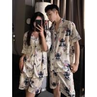 ราคา ชุดนอนคู่สำหรับผู้หญิง ฤดูร้อน ผ้าไหมบาง แขนสั้น การ์ตูนสติช ชุดลำลองขนาดใหญ่สำหรับผู้ชาย ชุดอยู่บ้านฤดูร้อน (40353560471)