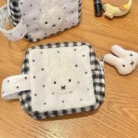 ราคา Miffy กระเป๋าเก็บโพลารอยด์น่ารัก Miffy Corduroy ลายสก๊อตกระเป๋าเครื่องสําอางผ้าอนามัยแบบพกพา (53501021146)