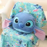 ราคา ผ้าห่มตุ๊กตาการ์ตูน Stitch หมอนสำนักงาน ผ้าห่มนอน ผ้าห่มปรับอากาศ ผ้าห่มหนา ผ้าห่มพกพา ผ้าห่มเดินทาง ผ้าห่มรถยนต์ (41552743856)