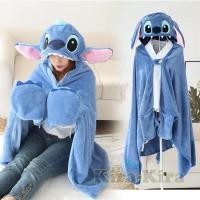 ราคา ผ้าห่มลายการ์ตูน Stitch ผ้าห่มน่ารักสำหรับห้องปรับอากาศ ผ้าห่มมีฮู้ด ผ้าห่มอุ่นสำหรับนักเรียนและสำนักงาน (43504370364)