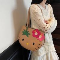 ราคา Hello Kitty กระเป๋าสะพายสำหรับผู้หญิง ออกแบบด้วยภาพการ์ตูนน่ารัก (43713755029)
