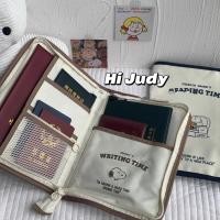 ราคา Snoopy Snoopy ความจุขนาดใหญ่ Mommy Card Holder Snoopy Production Quarantine Book Birth Certification Storage Book กระเป๋าคอมพิวเตอร์ iPad กระเป๋าเก็บเอกสารเด็ก (29941637899)