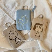 ราคา การ์ตูนน่ารัก Snoopy Charlie เย็บปักถักร้อย Id Card Bank ผู้ถือบัตรกระเป๋าสตางค์แบบพกพาแขวนซิปกระเป๋าเก็บ (40009159243)