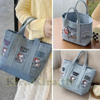 ราคา กระเป๋าถือผู้หญิงน่ารักสไตล์ญี่ปุ่น Snoopy กระเป๋าผ้าแคนวาสพกพาปักลาย Snoopy กระเป๋าผ้ายีนส์ กระเป๋าถือผ้าแคนวาส (40601118007)