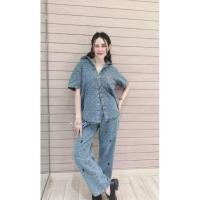 ราคา งานเวียดนาม เซ็ตยีนส์ ยีนส์แท้ทั้งชุด ใส่ได้แบบเท่ๆคูลๆ แบบevery day look เป๊ะเวอร์ MD (51301252325)