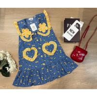 ราคา งานป้ายห้อย แพ็คถุง เดรสยีนส์แท้เนื้อหนาเนื้อดีพิมพ์ลาย MD (45750424544)