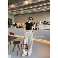 ราคา งานป้าย Lanta เซ็ต2ชิ้น เสื้อคอปเเขนล้ำผ้ายูนิโคล่เนื้อดี กางเกงขายาวผ้านำเข้า แต่งขอบยาง MD (41276209502)