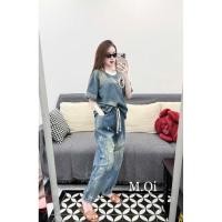 ราคา งานเวียดนาม เซ็ตยีนส์ ยีนส์แท้ทั้งชุด ใส่ได้แบบเท่ๆคูลๆ แบบevery day look เป๊ะเวอร์ MD (29443564549)