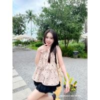 ราคา งานป้าย MAHAGU BY NUNA เซ็ต2ชิ้น เสื้อแขนกุดแต่งตีเกร็ดระบาย กระโปรงแต่งลูกไม้ชั้นๆ MD (28493515660)