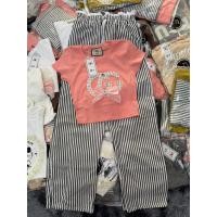ราคา เซ็ต2ชิ้น งานเสื้ออะไหล่ป้ายยู กางเกงขายาวลายริ้ว ผ้าดีมาก (53250736698)