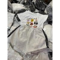 ราคา เซ็ต2ชิ้น งานเสื้อยืดน้องหมาทรงครอป กางเกงขาสั้นผ้าสำลี (56600736453)