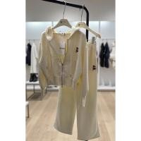 ราคา งานป้ายแพ็คถุง ชุดเซ็ต2 ชิ้นขึ้นเครื่อง เนื้อผ้ายืดปั้มนูนตาราง จั้มแขน เอว กางเกงเอวสม๊อกยางยืดมีกระเป๋า MD (48050830184)