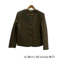 ราคา เสื้อสีน้ำตาลงานเกาหลีมือสองสภาพดี (44226303587)