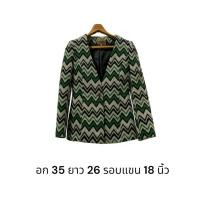 ราคา เสื้อคลุมลายมีซับมือสองสภาพดี (43219463063)