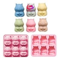 ราคา แม่พิมพ์เค้กมูสซิลิโคนทนอุณหภูมิสูงที่สุด 6 ช่อง Capybara ช็อกโกแลต Bakewares ขนมสร้างสรรค์ Mould (53901005157)