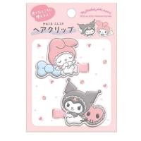 ราคา กิ๊บติดผม MyMelody x Kuromi Sanrio Characters แผงสีชมพู นำเข้าจากญี่ปุ่น (29390328082)