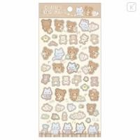 ราคา สติ๊กเกอร์ ตัวนูน rk Sticker Sheet Rilakkuma Chairoikoguma DIY Plushie Beige (24488517597)