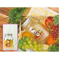 ราคา โหลแก้ว มีหูจับ kt HelloKitty ถ้วยแก้วทรงCafe มีหลอดในตัว Hello Kitty กล่องใส่สีแดง (24842731653)