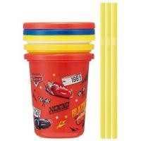 ราคา แก้วน้ำ 3ถ้วยมีหลอดฝาปิด 320ml cars Disney Skater นำเข้าจากญี่ปุ่น (9596318860)