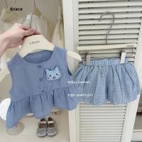 ราคา Grace พร้อมสต็อก 3 10 ปี ชุดญี่ปุ่นเด็กผู้หญิง เสื้อแขนกุด กางเกงขากว้าง สำหรับเด็กผู้หญิง สไตล์เจ้าหญ GR1353 (42550325520)