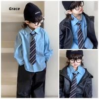 ราคา Grace เสื้อเชิ้ตเด็กผู้ชาย สไตล์เกาหลีใหม่ พร้อมสต๊อก GR2884 (40457494880)