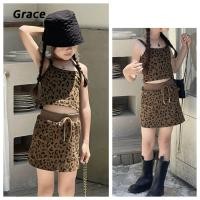 ราคา Grace ในสต็อก สงกรานต์2025 ชุดเด็ก เด็กผู้หญิง เสือผ้าสวยพิมพ์ลายสลิงลายเสือดาวสัน GR488 (29563359825)