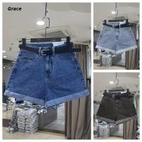 ราคา Grace สงกรานต์2025 กางเกงยีนส์ กางเกงยีนส์ขาสั้น กางเกงยีนส์เอวสูง ทรงหลวม สไตล์เกาหลี GR501 (29075480995)