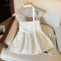 ราคา Grace Polka Dot Camisole ฤดูร้อน ปี 2025 สไตล์เพียวมิน สีสันสดใส แขนกุด เอวกระชับ GR2849 (40756977357)